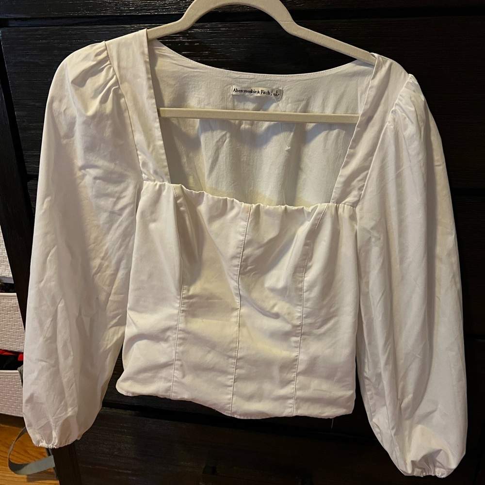 Abercrombie Puff Sleeve Corset Top